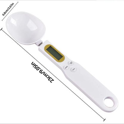 1 cuillère de mesure numérique LCD réglable, balance de cuisine, cuillère de mesure électronique, balance de poudre de café, balance de cuisson