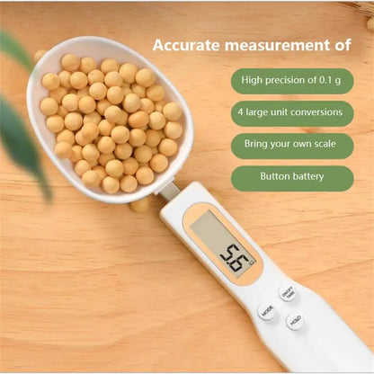 1 cuillère de mesure numérique LCD réglable, balance de cuisine, cuillère de mesure électronique, balance de poudre de café, balance de cuisson