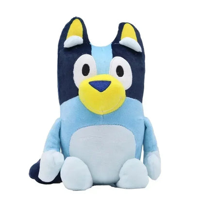 Jouets en peluche populaires pour chiens de dessin animé bleu et bleu pour chiens, poupées d'animaux de remplissage pour la maison, cadeaux d'anniversaire pour enfants, jouets de poupées de dessin animé en gros