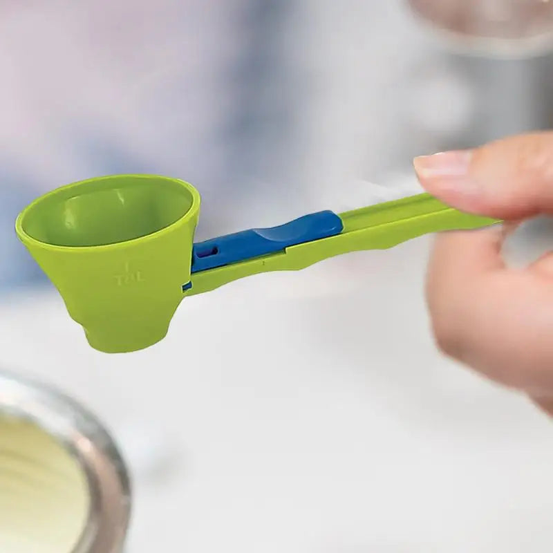 SpoonEase 2-in-1:Sliding Spoon & Funnel