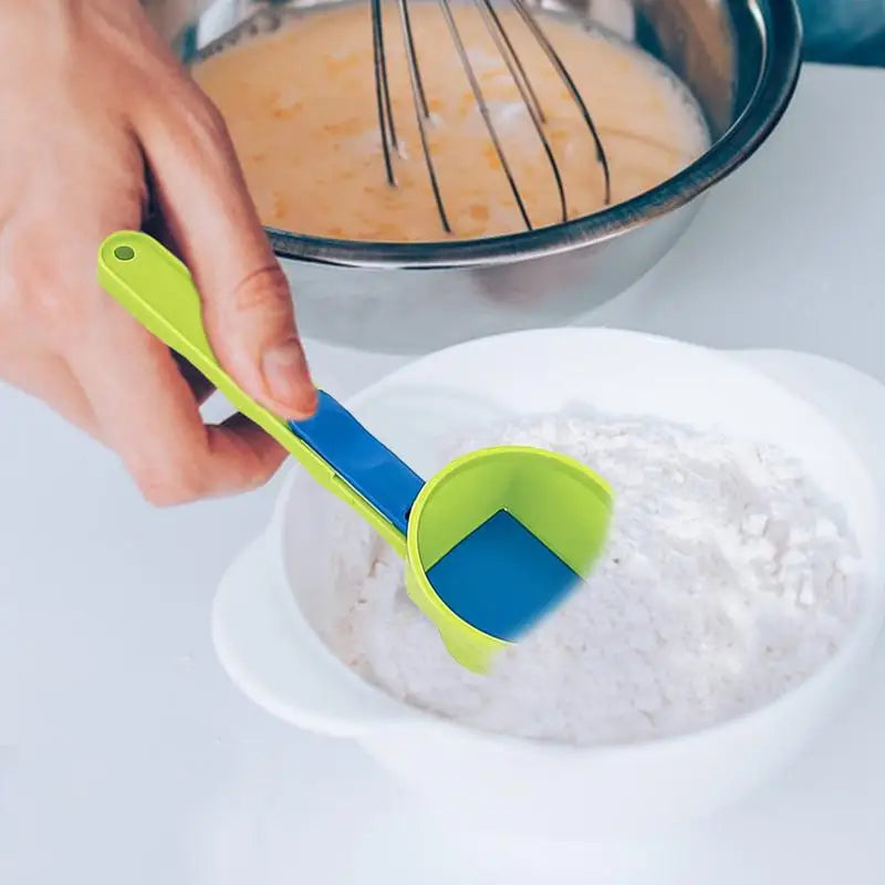 SpoonEase 2-in-1:Sliding Spoon & Funnel