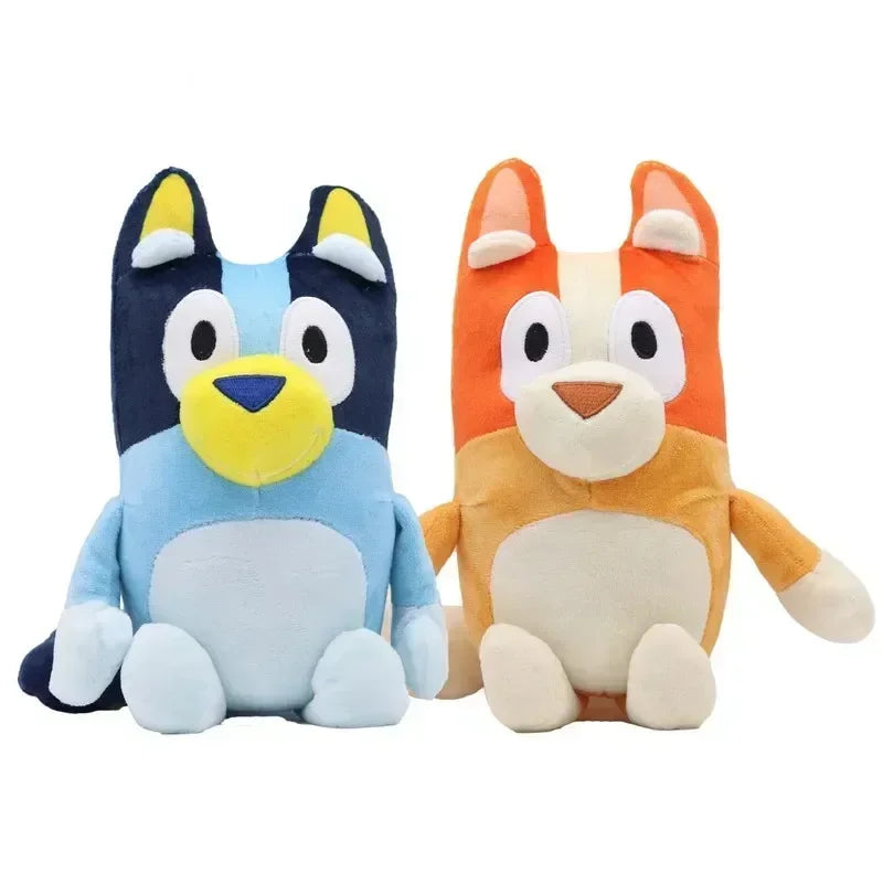 Jouets en peluche populaires pour chiens de dessin animé bleu et bleu pour chiens, poupées d'animaux de remplissage pour la maison, cadeaux d'anniversaire pour enfants, jouets de poupées de dessin animé en gros